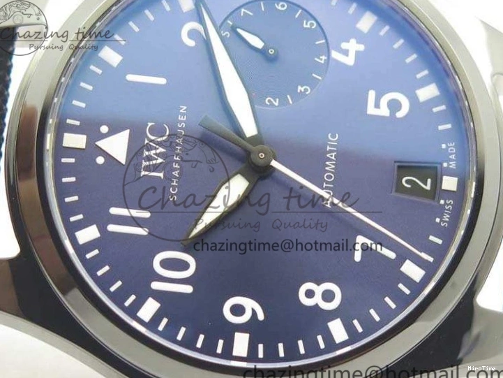 MIROTIME 0104 Supportive Big Pilot Real PR IW502003 Real Ceramic ZF 1:1 Best Edition On Black Calfskin Strap A51111 V 7238